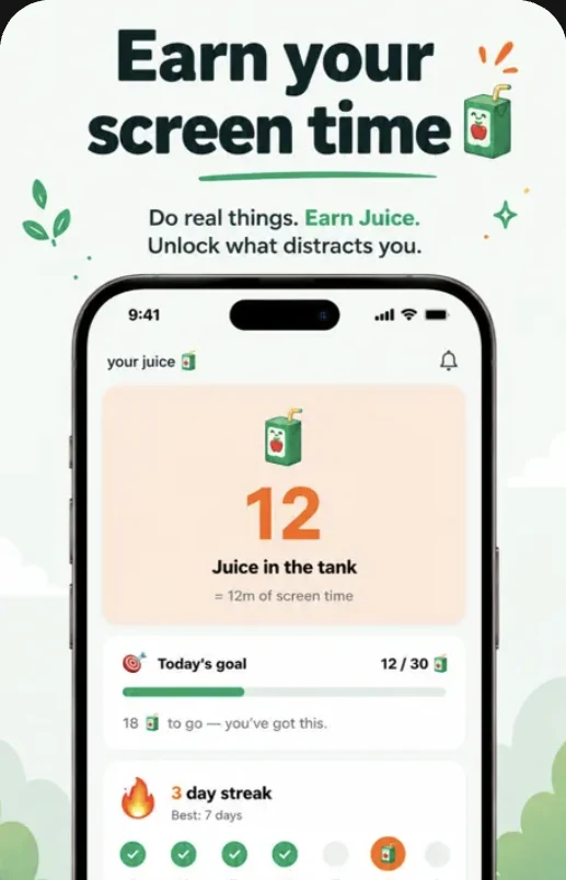 Earned app screen